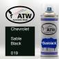 Preview: Chevrolet, Sable Black, 019: 400ml Sprühdose, von ATW Autoteile West.